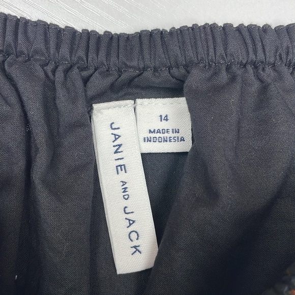 Janie & Jack Tropical Tiered Spaghetti Strap Sundress Boho Brown Black - Picture 7 of 8